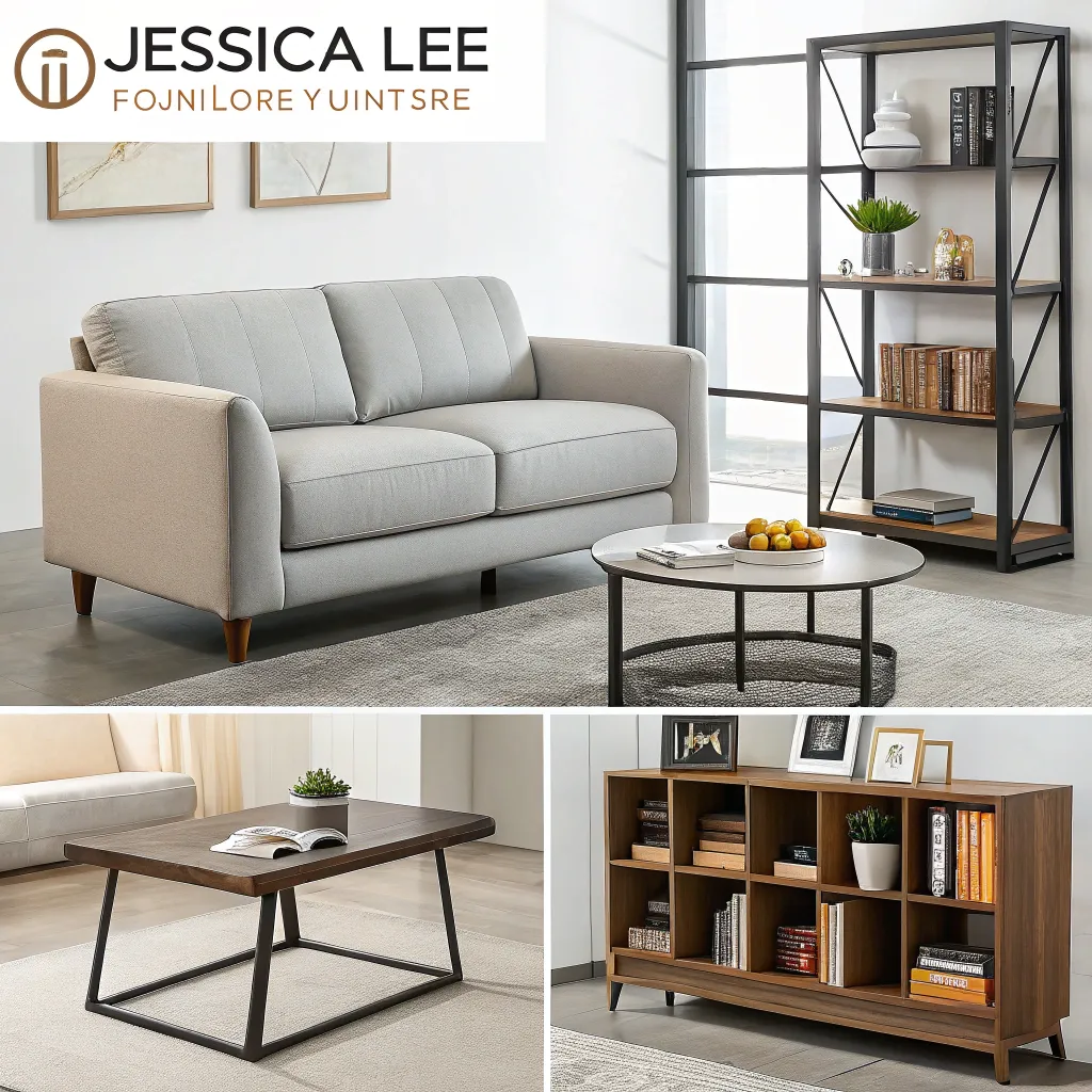 Various pieces of furniture designed by Jessica Lee